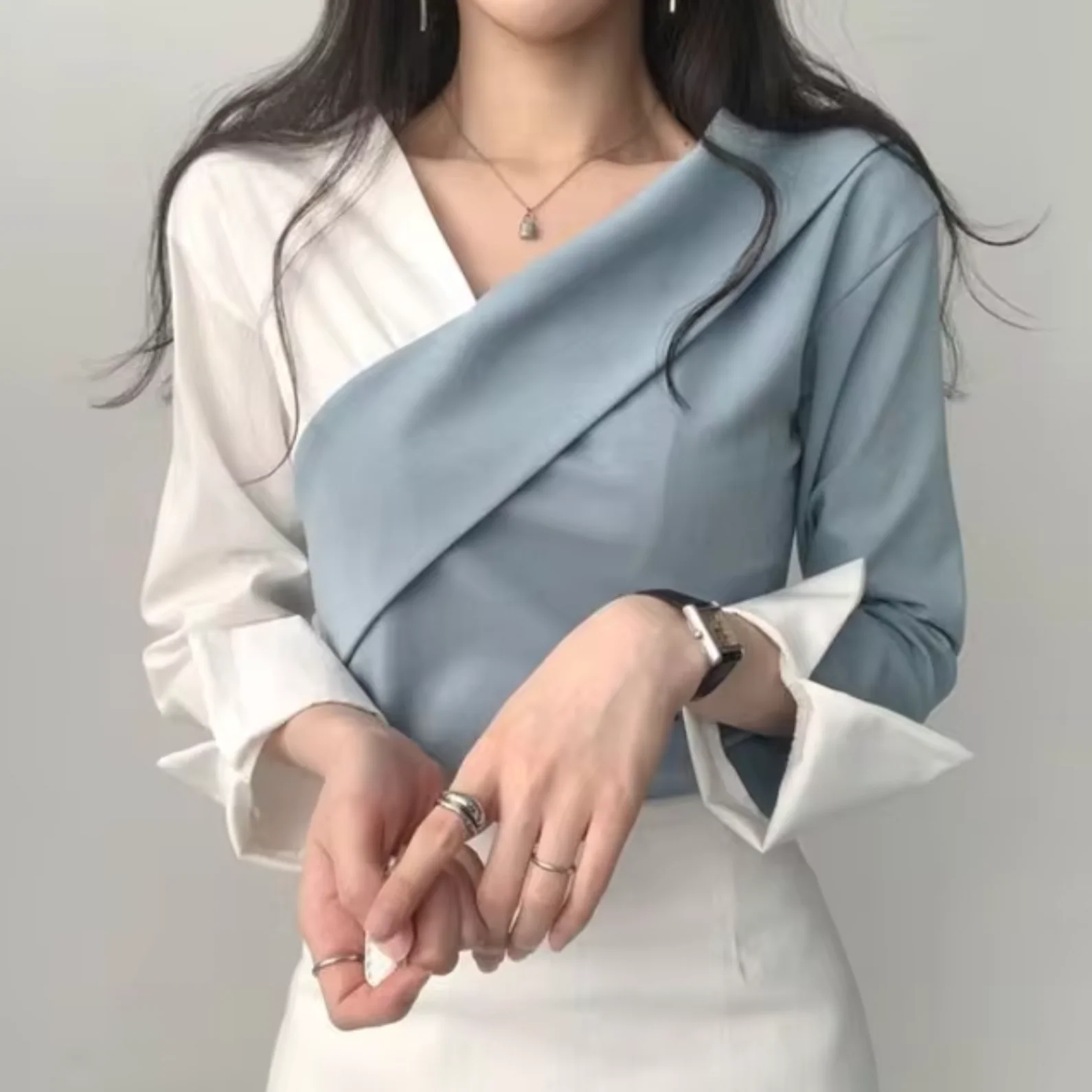 Britches® | V-Neck Long Sleeve Blouse - Image 4