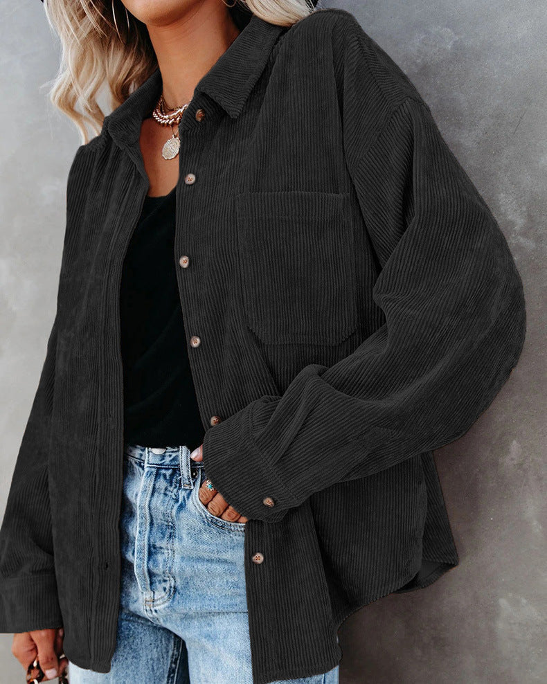 Britneigh® | Stylish Oversize Blouse With Button Placket - Image 13