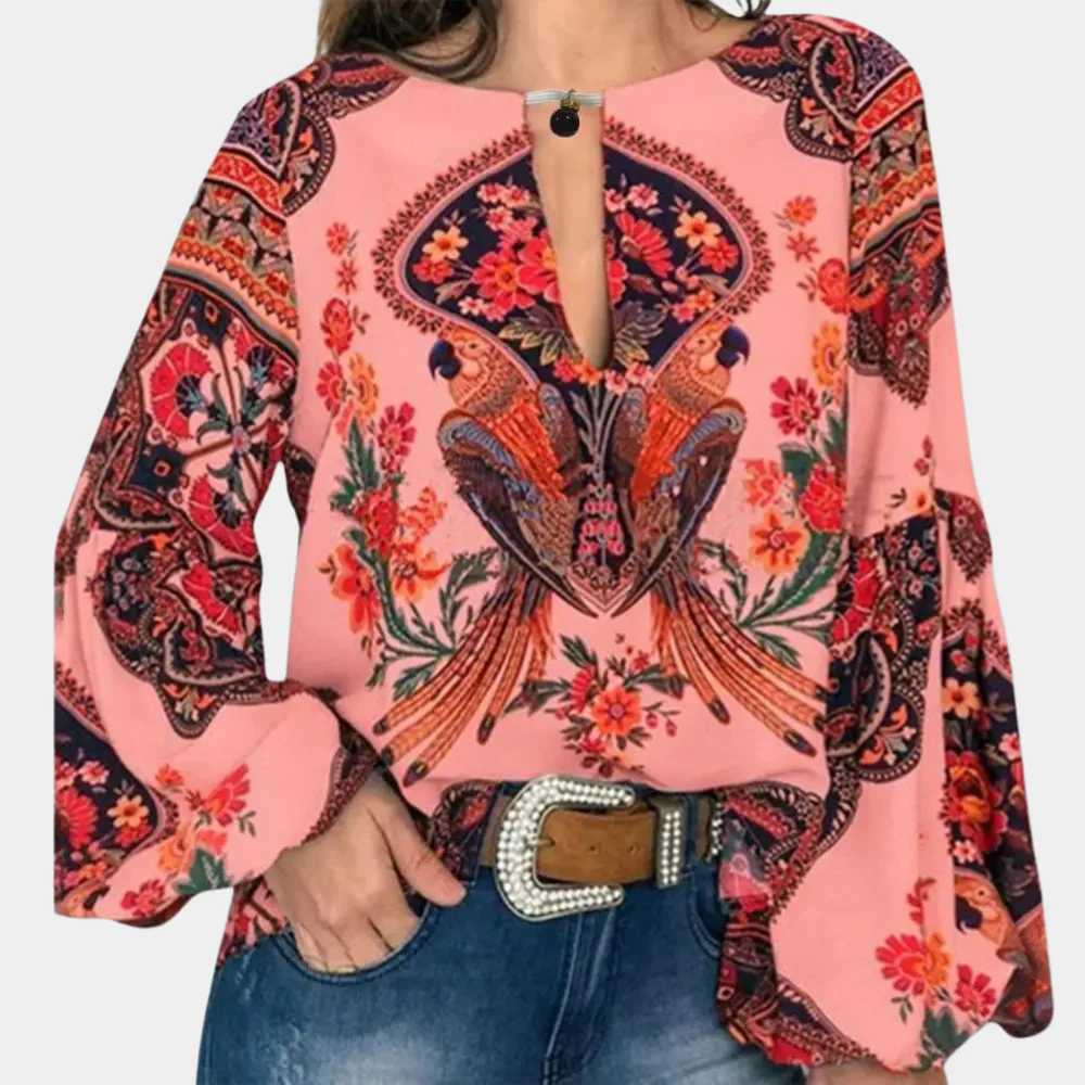 Britneii® | Trendy Blouse With A Unique Print - Image 5