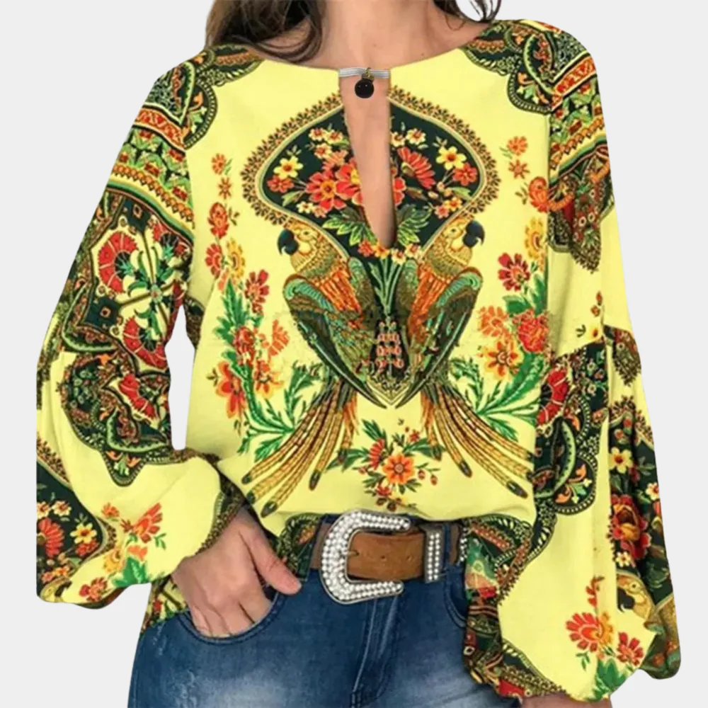 Britneii® | Trendy Blouse With A Unique Print - Image 6