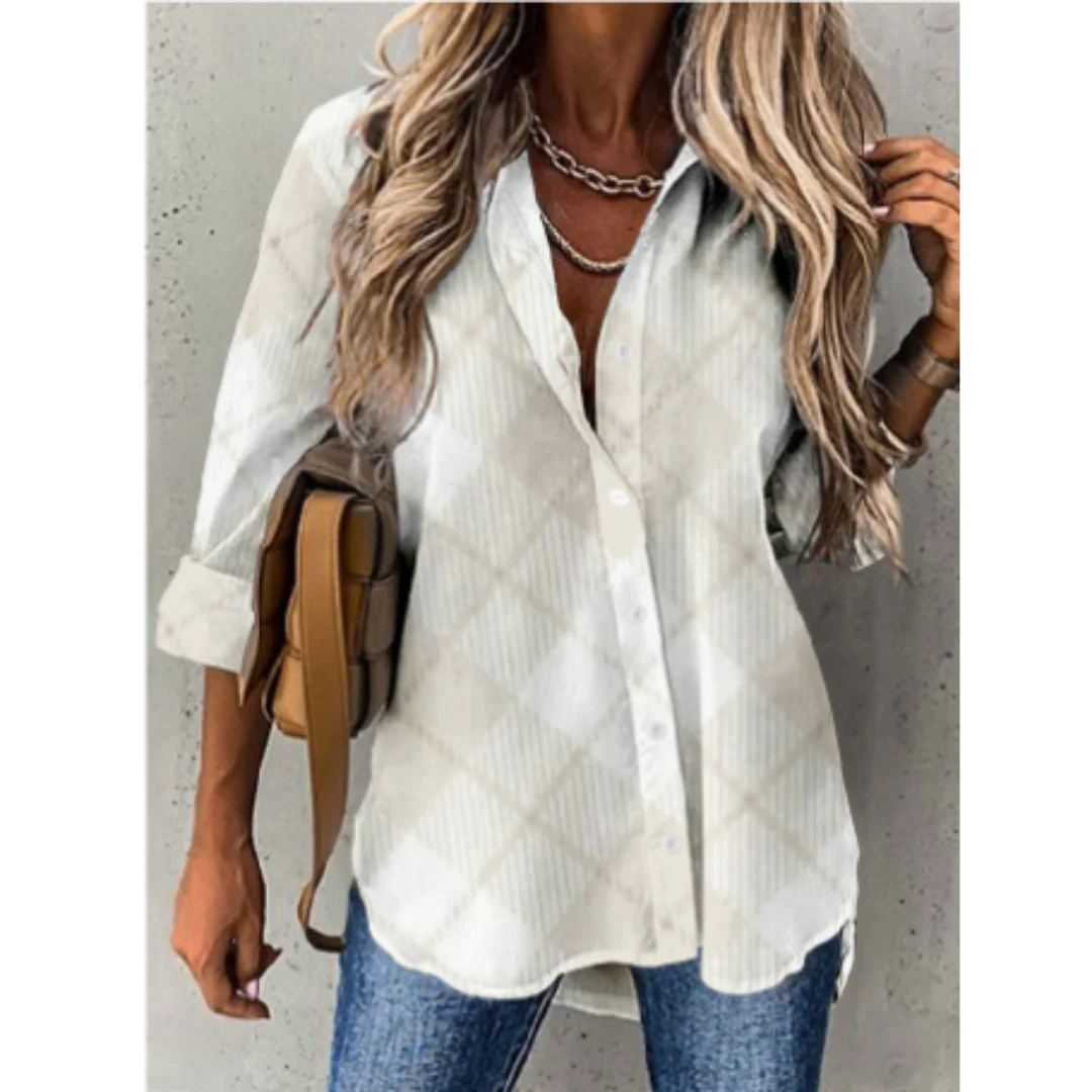 Britny® | Casual Checked Blouse - Image 5