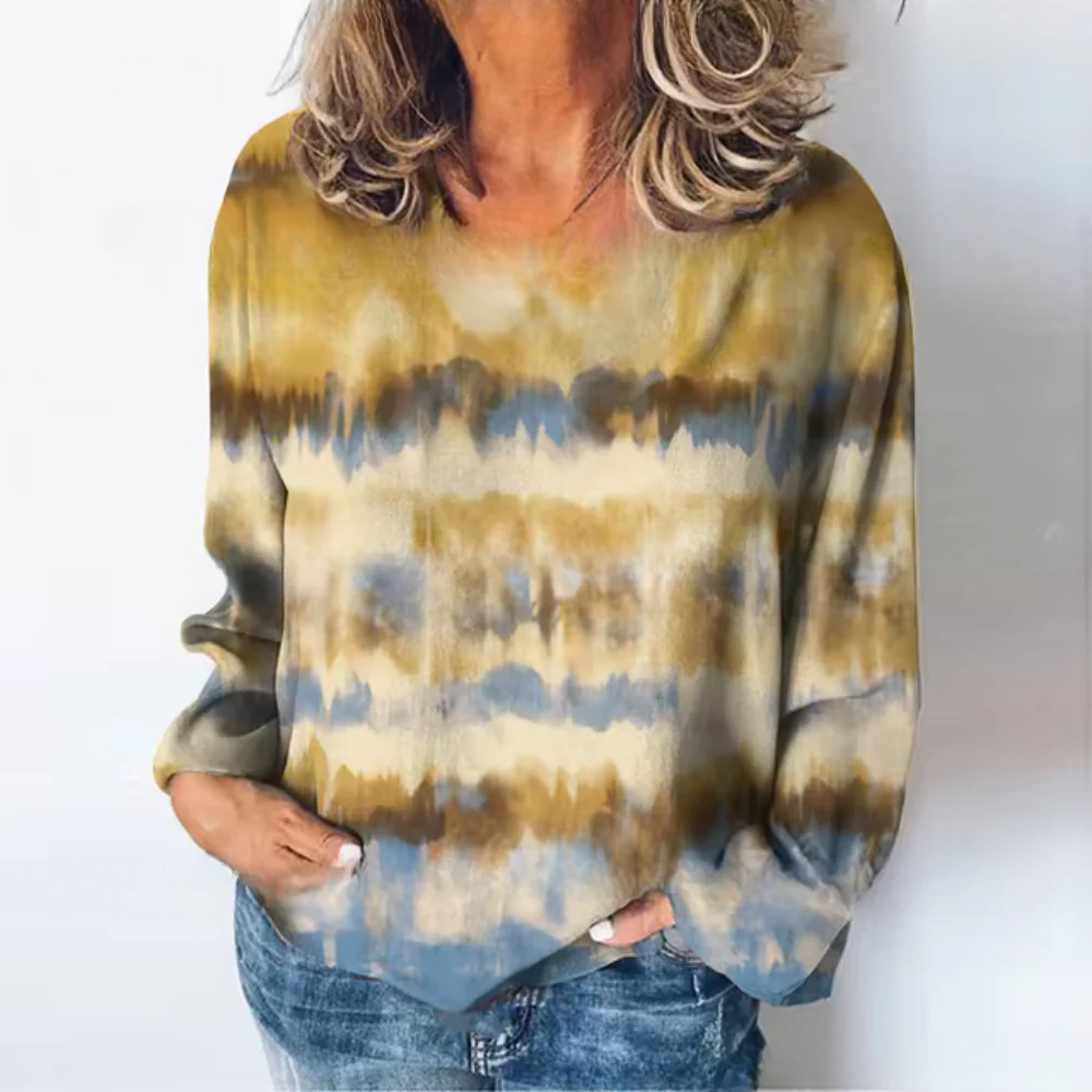 Britta | Casual sweater with a color gradient - Image 2