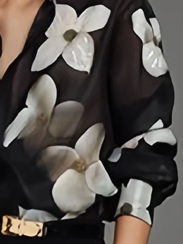 Britta® | Elegant Blouse With Floral Design