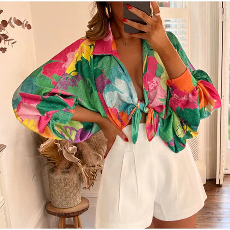 Britten® | Elegant Patchwork Blouses With Print For Women - Image 5