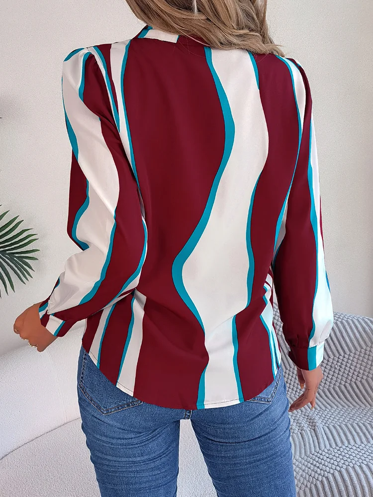 Brodie® | Casual Golf Stripe Blouse - Image 2