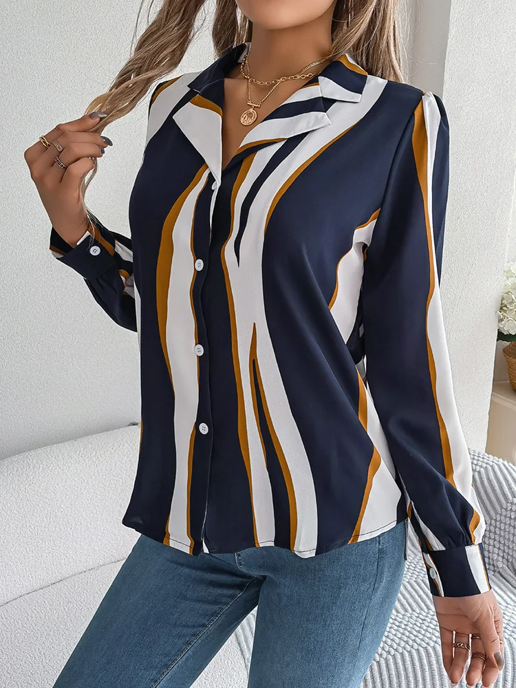 Brodie® | Casual Golf Stripe Blouse - Image 4
