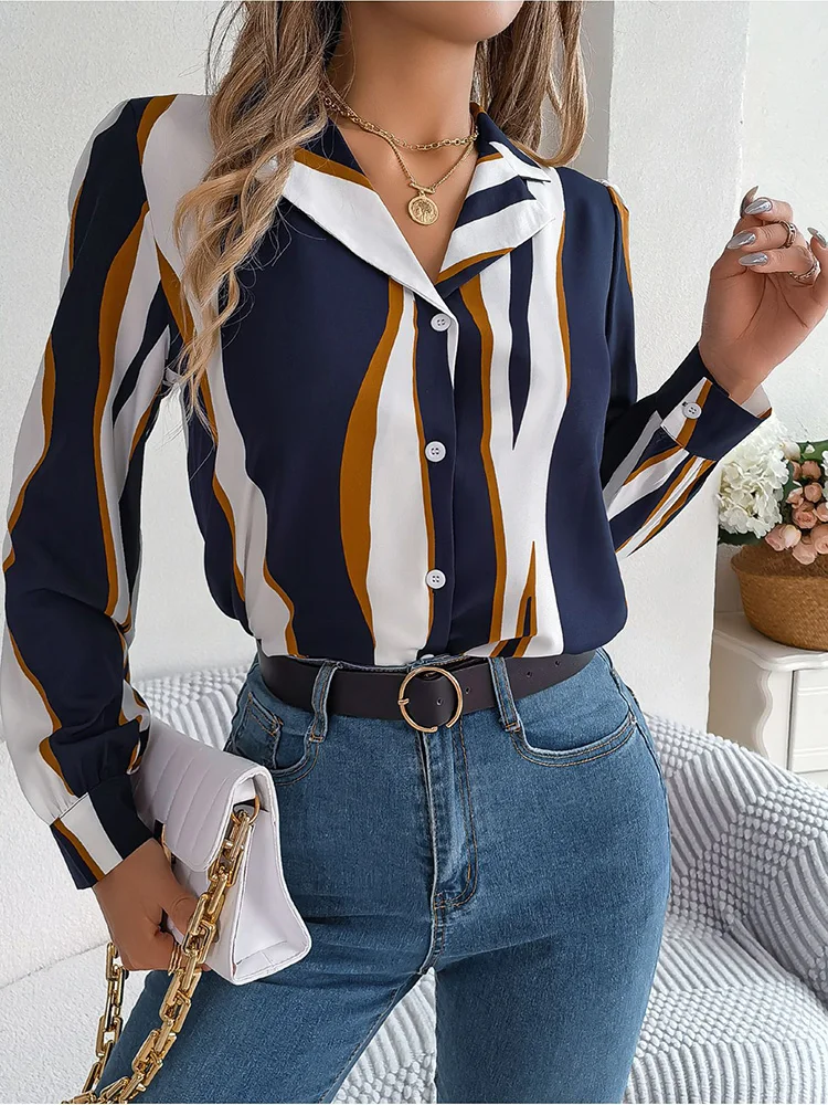Brodie® | Casual Golf Stripe Blouse - Image 6