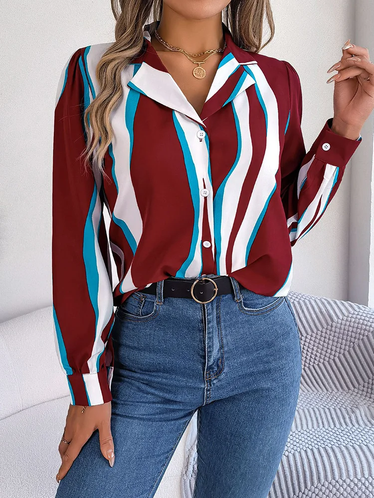 Brodie® | Casual Golf Stripe Blouse - Image 7