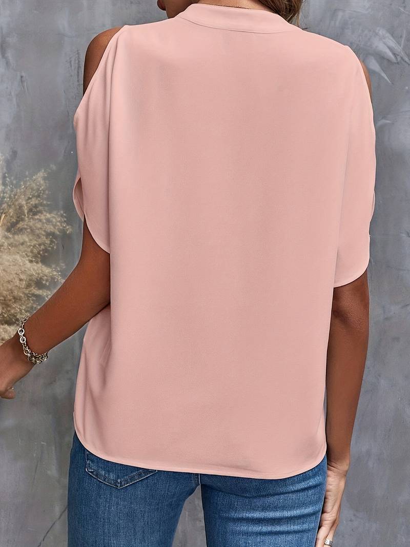 Brogh® | Elegant Off-Shoulder V-Neck Top - Image 2