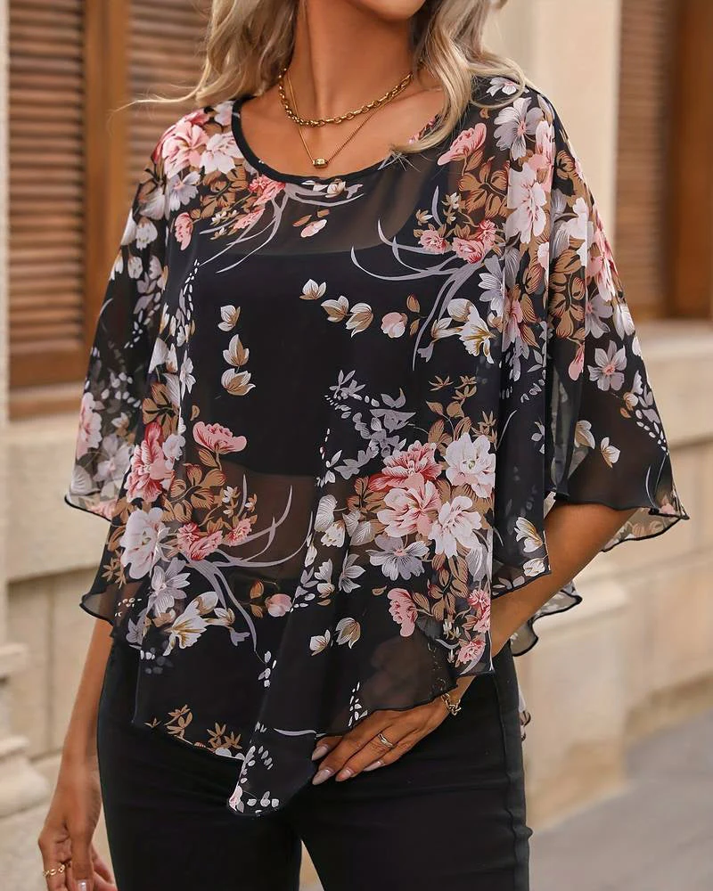 Brokk® | Elegant Blouse With Flowers - Image 3