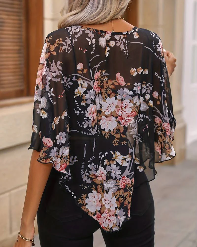 Brokk® | Elegant Blouse With Flowers - Image 4