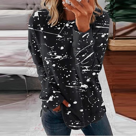 Bromleigh® | Fashionable Casual Blouse With Tie Dye Pattern - Image 3