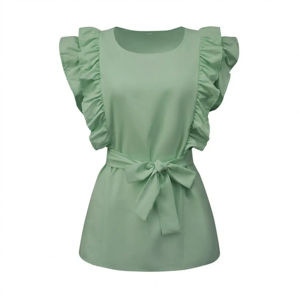Browster® | Blouse With Ruffle Sleeves And Belt - Image 2