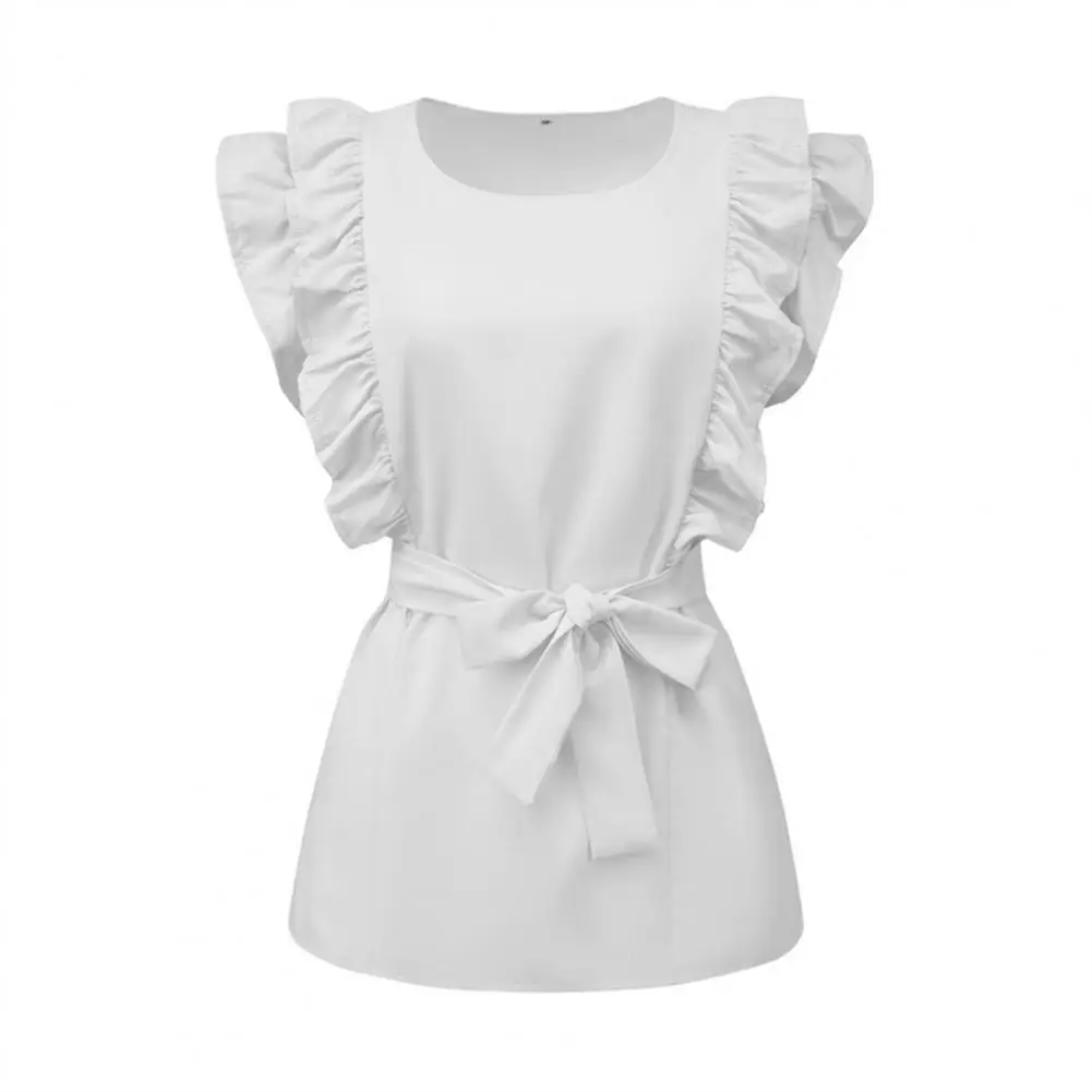 Browster® | Blouse With Ruffle Sleeves And Belt - Image 6
