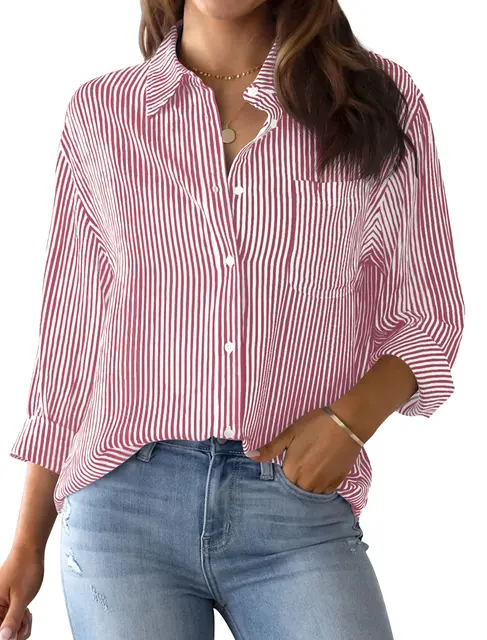 Broz® | Striped Office Blouse - Image 5