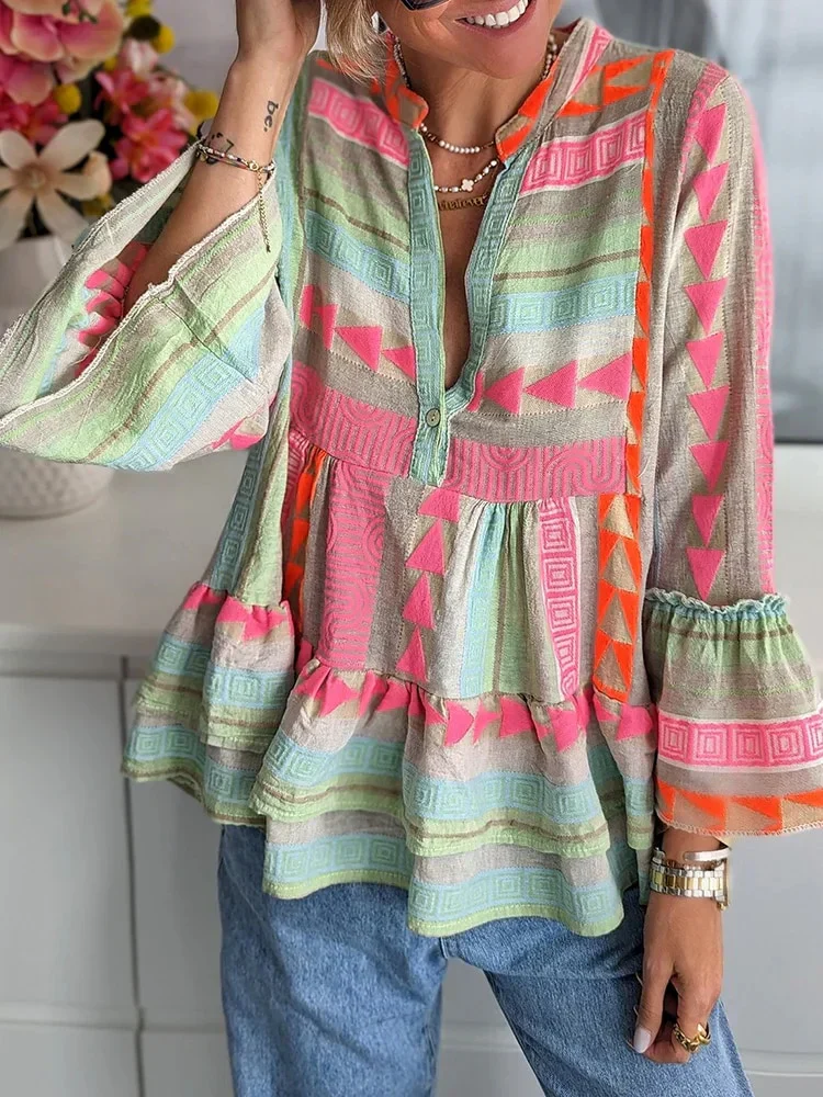 Brugh® | Geometric Blouse For Women - Image 2