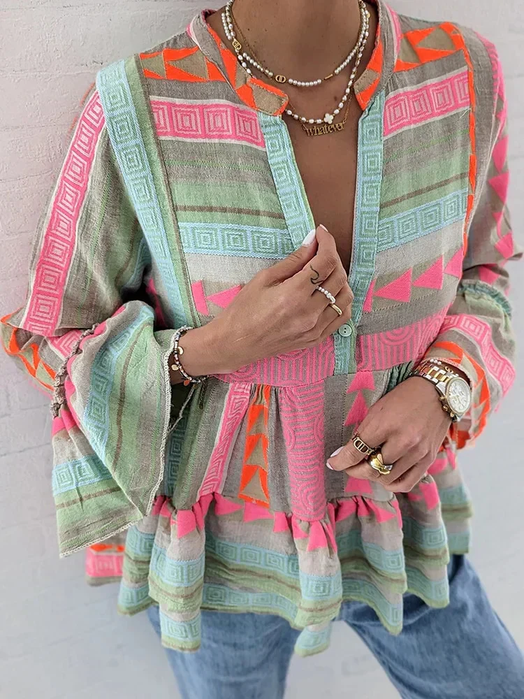Brugh® | Geometric Blouse For Women - Image 3