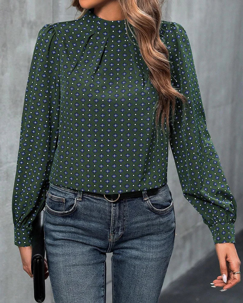 Bruhn® | Patterned Vintage Blouse - Image 6