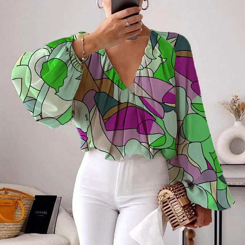 Bruis® | Elegant Patterned Blouse - Image 2