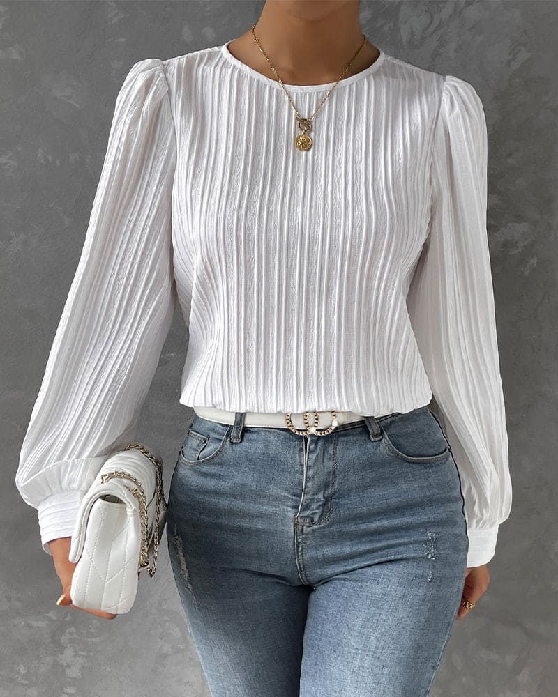 Bruna | Blouse with puff sleeves