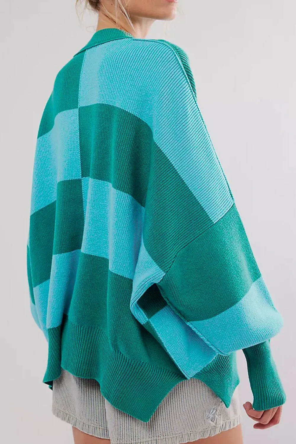 Bruna | Color block sweater with a crew neck and long sleeves - Image 5