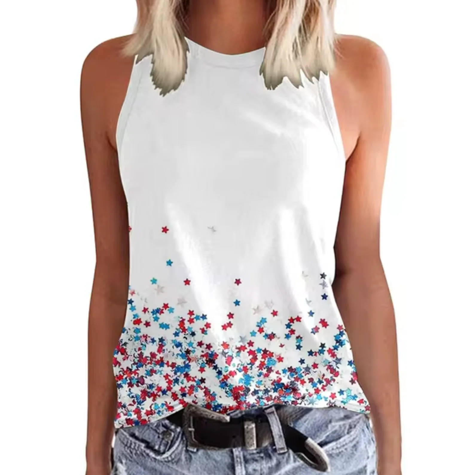 Brunella® | Sleeveless Top With Colorful Design
