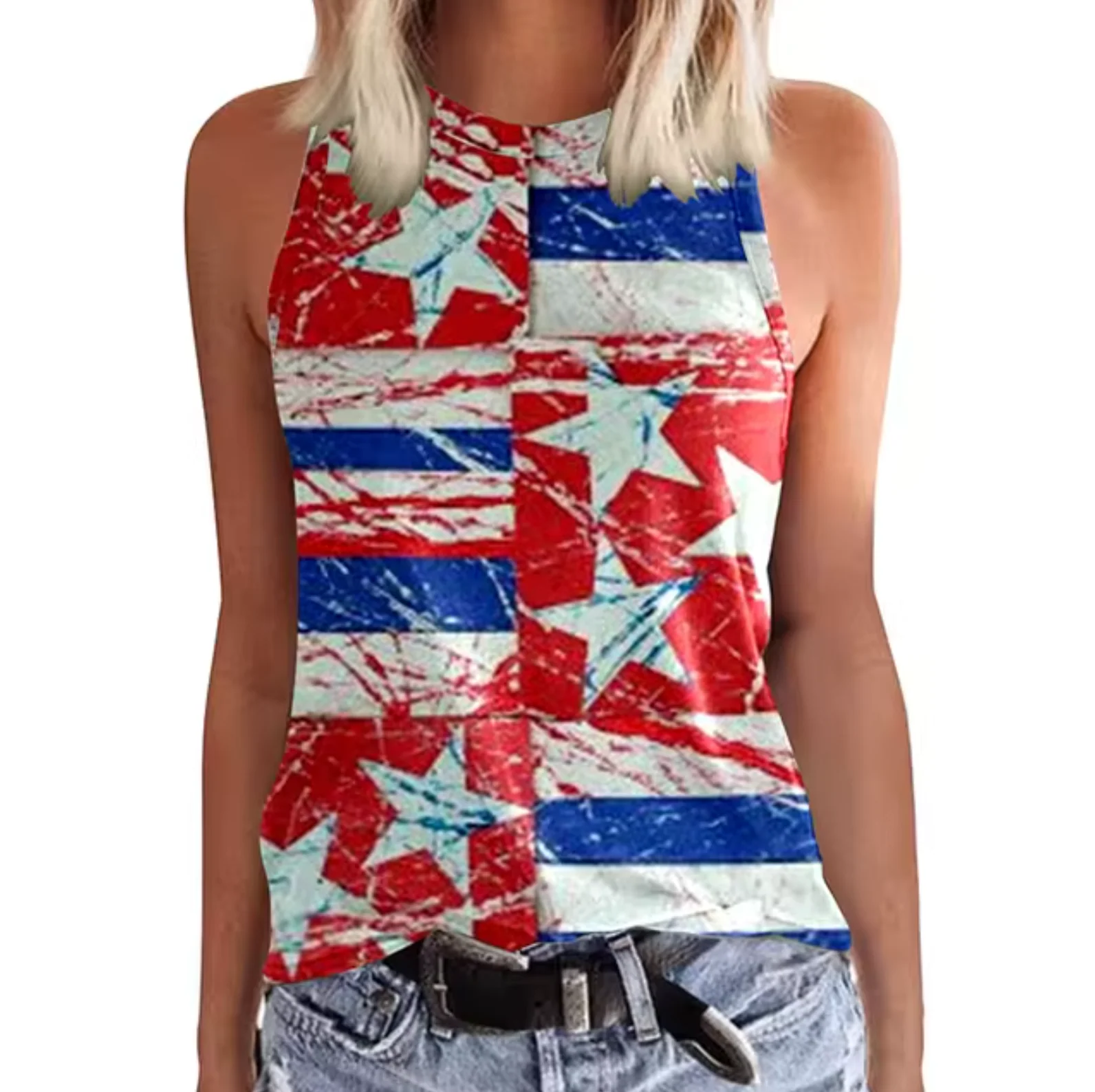 Brunella® | Sleeveless Top With Colorful Design - Image 4