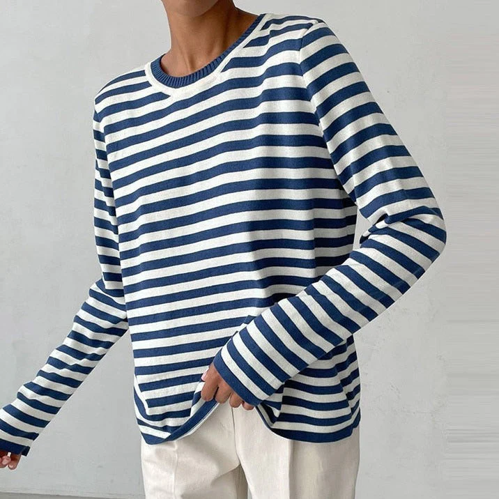 Brunella® | Women's striped long-sleeved top - Image 3