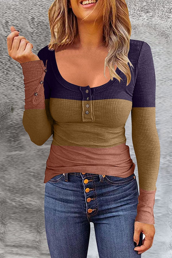 Brunonia® | Striped Blouse With Long Sleeves - Image 2