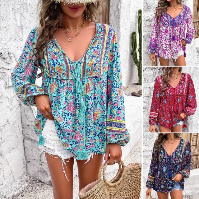 Brusinski® | Boho Paisley Blouse For Women - Image 12