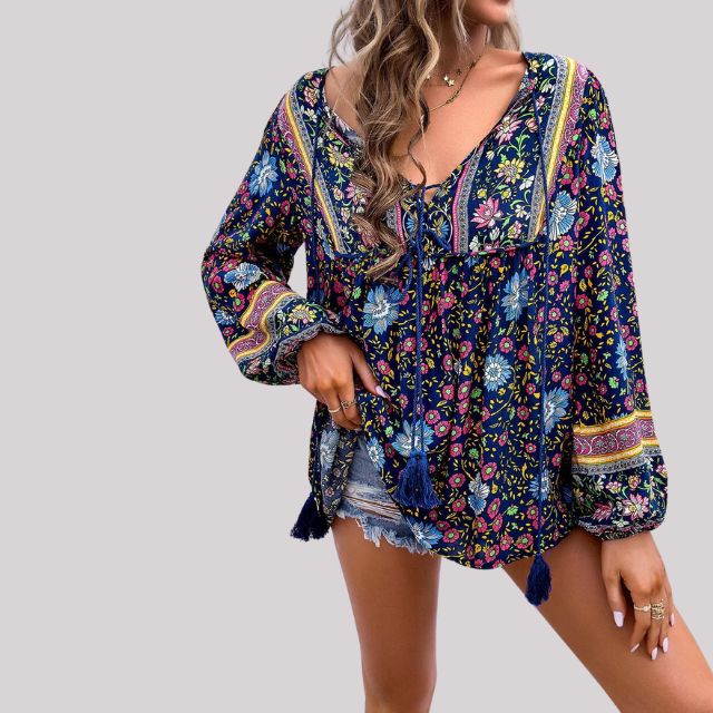 Brusinski® | Boho Paisley Blouse For Women - Image 3