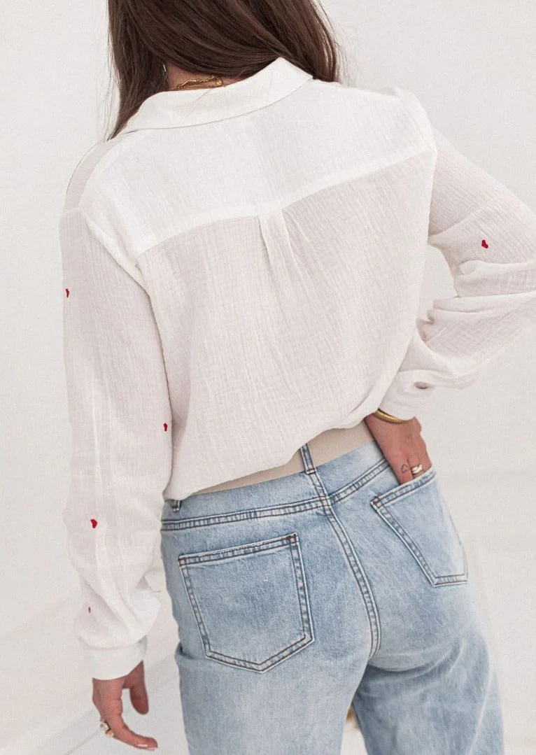 Brusokas® | Heidi Fashion Trend Blouse With Hearts - Image 2