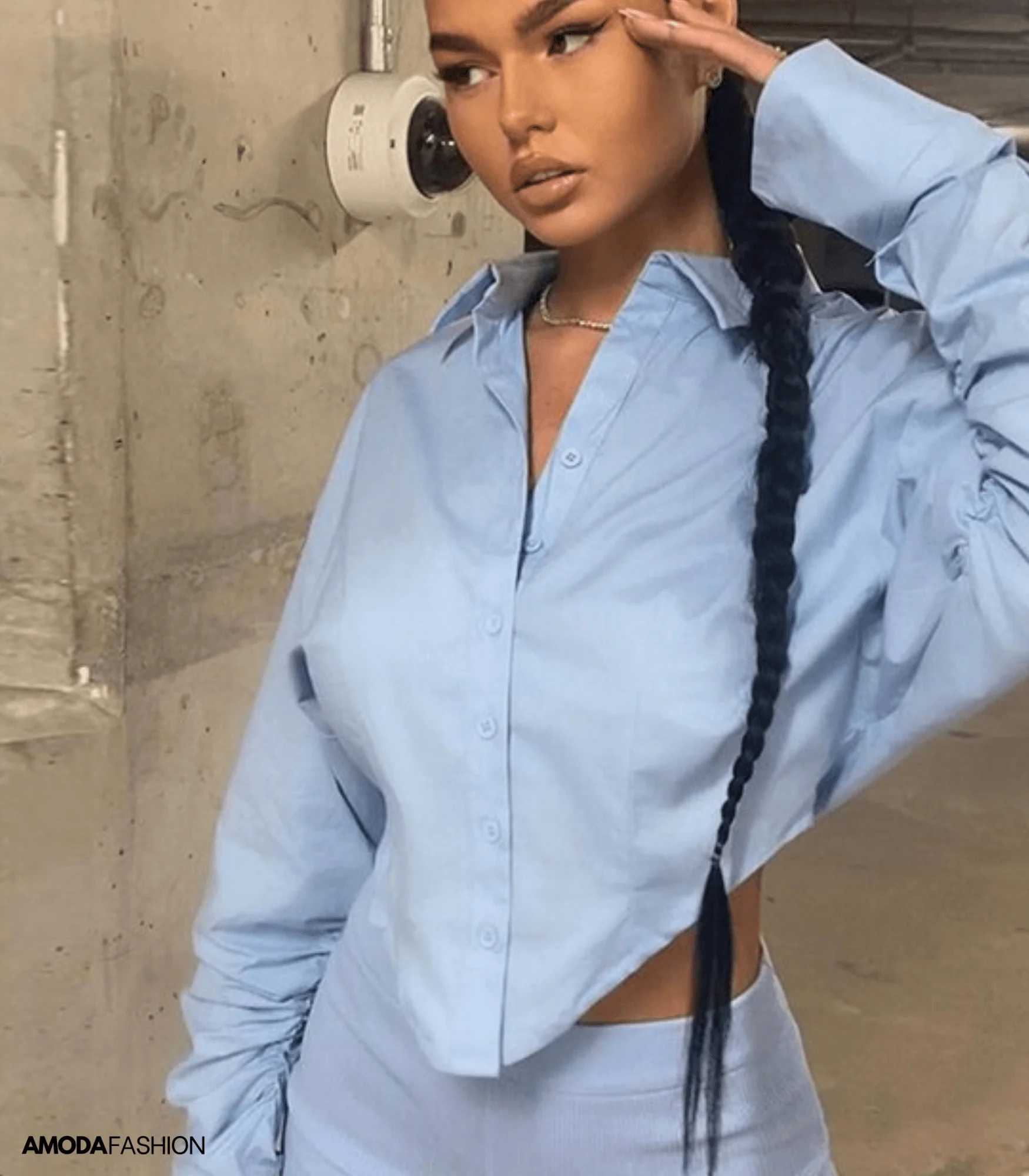 Brussells® | Long-Sleeved Blouse With Triangle Bottom - Image 6