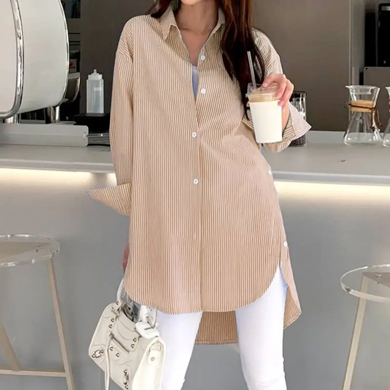 Bryarly® | Pinstripe Button Down Blouse For Women - Image 10