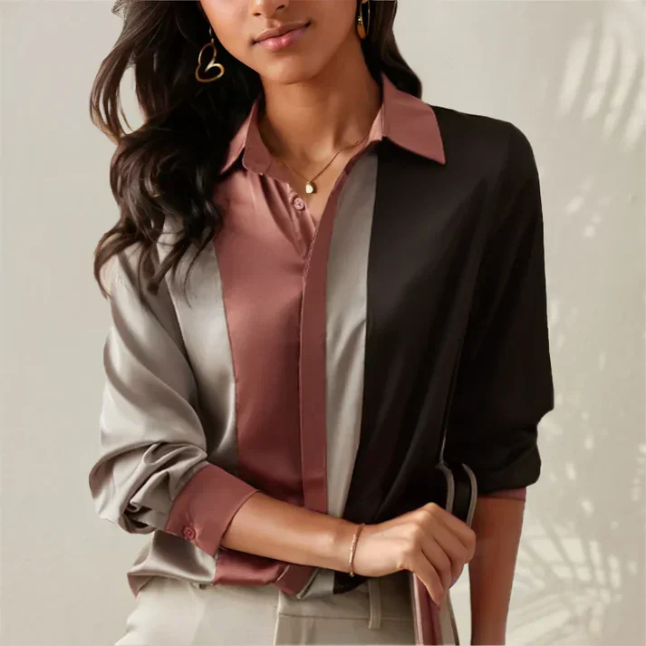 Brydon® | Vintage Long Sleeves Button Blouse - Image 2
