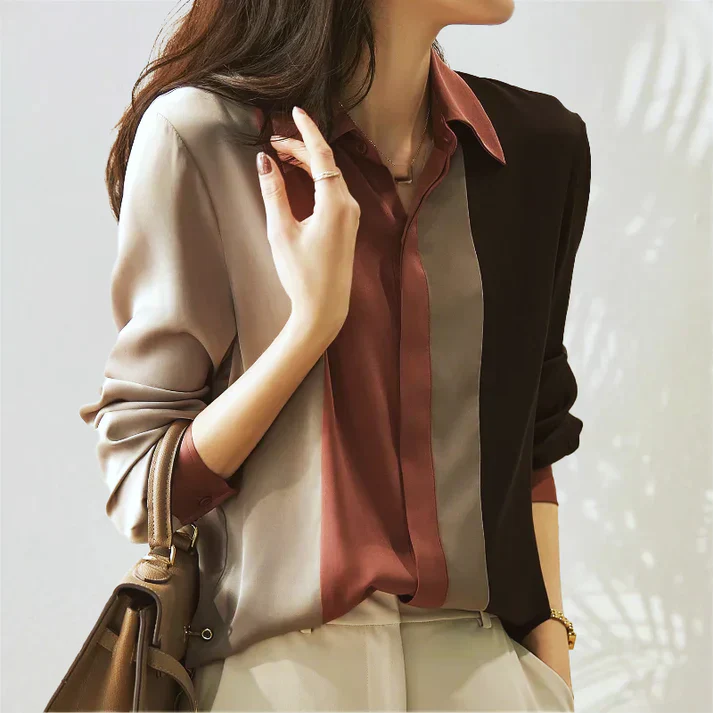 Brydon® | Vintage Long Sleeves Button Blouse - Image 3