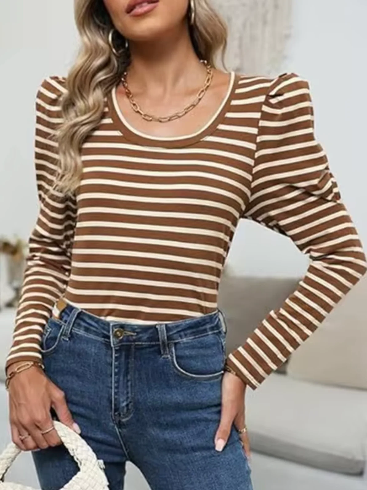 Bryton® | Puff Sleeve Sweater With Long Sleeves - Image 5