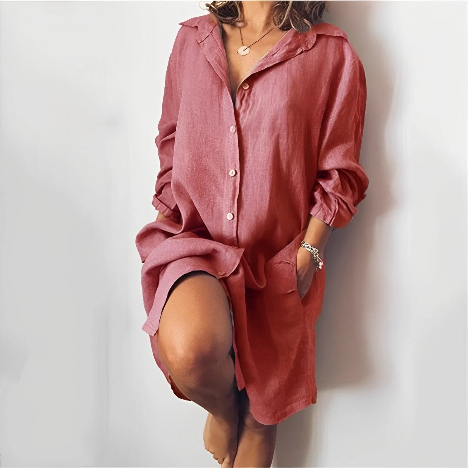Bubbie® | Casual Linen Blouse For Everyday Wear - Image 4