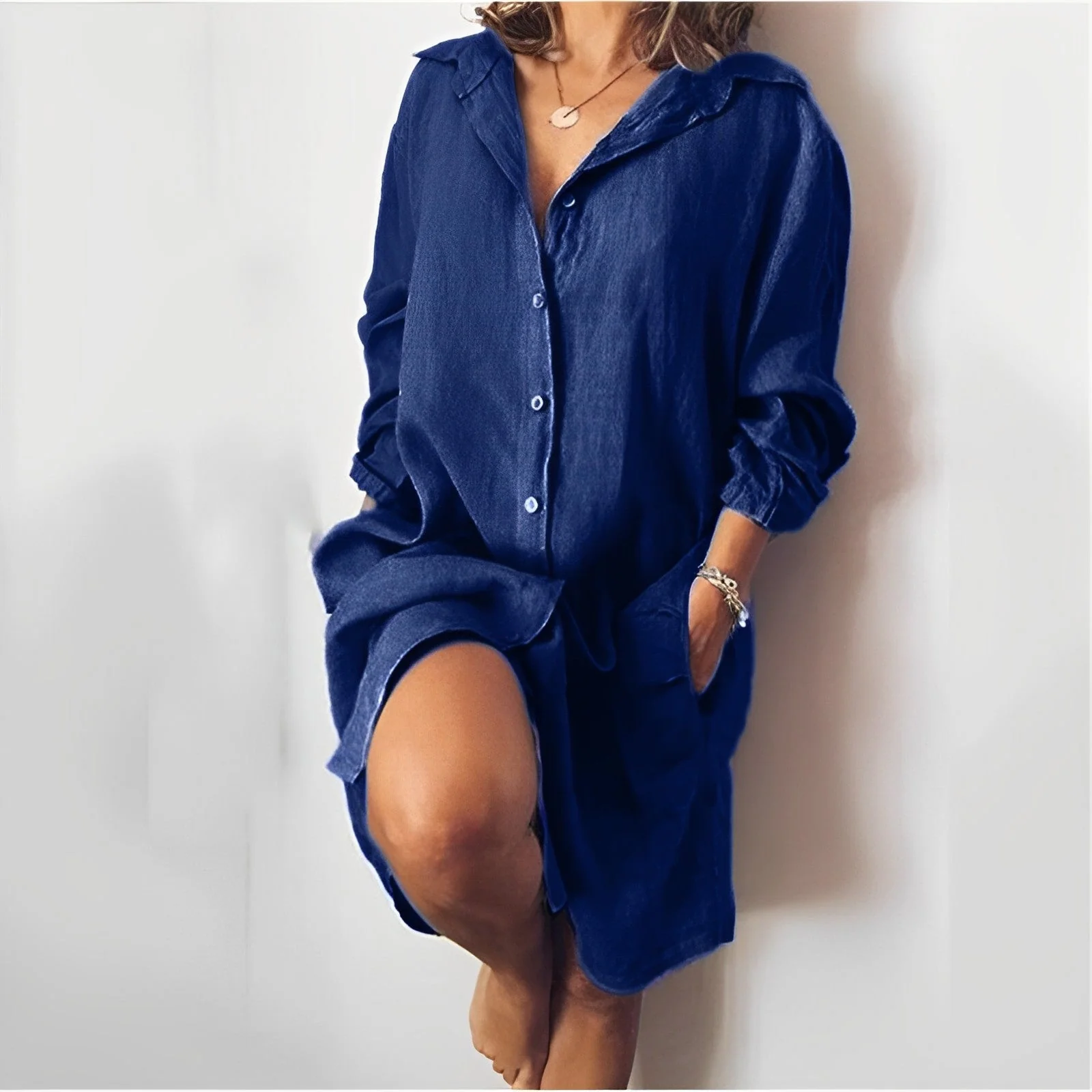 Bubbie® | Casual Linen Blouse For Everyday Wear - Image 6