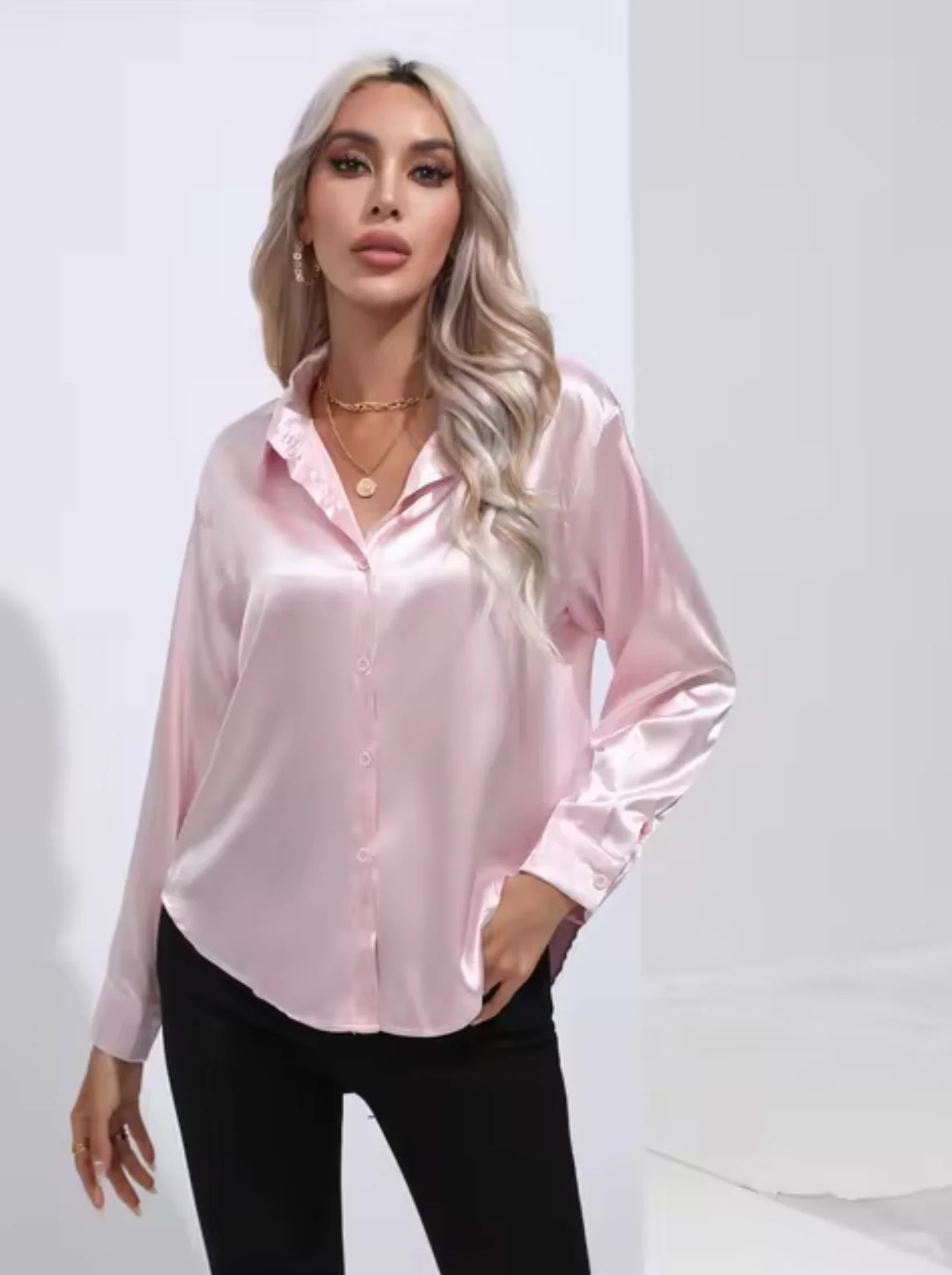 Bubeck® | Satin Blouse With Long Sleeves - Image 4