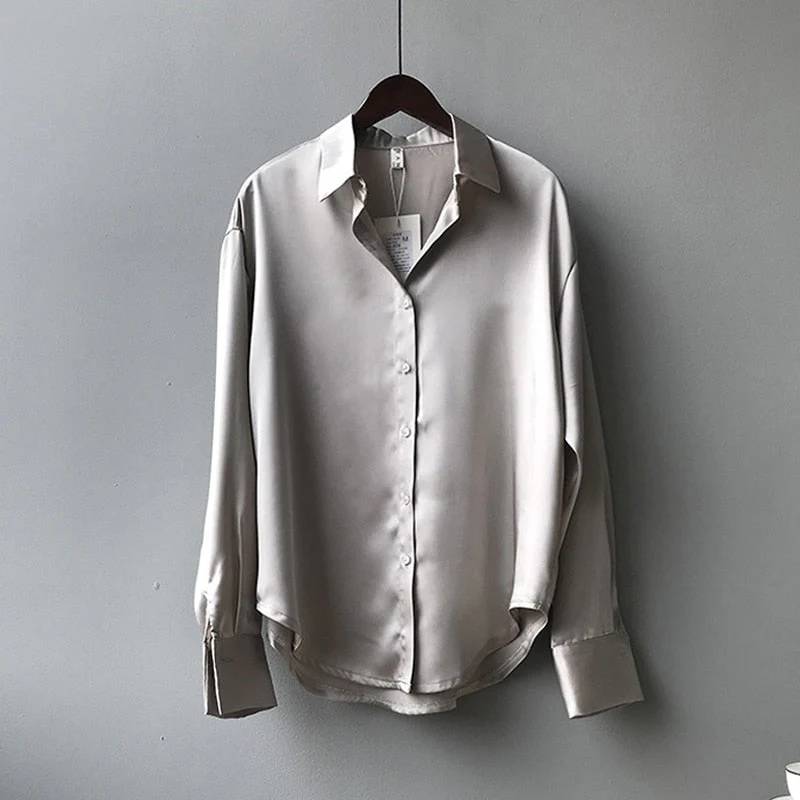 Bucek® | Women'S Clothing Silk Shirt Vintage Blouse - Image 2