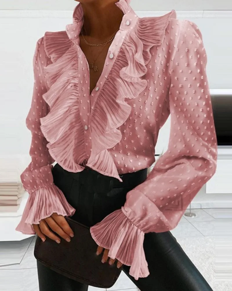 Buchan® | Ruffled Blouse With Long Sleeves - Image 2
