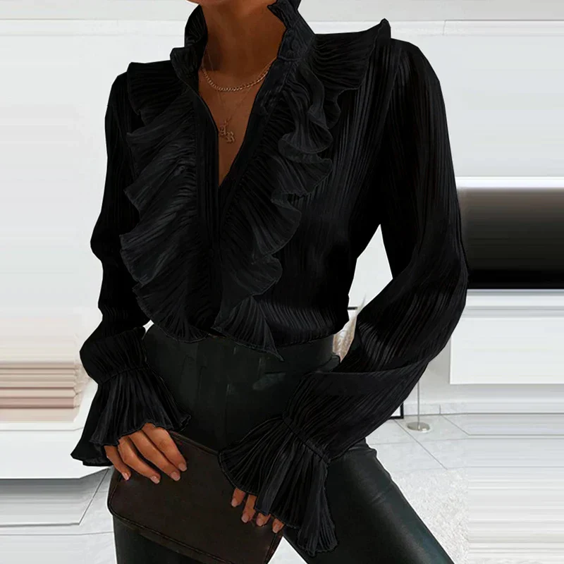 Buchan® | Ruffled Blouse With Long Sleeves - Image 4