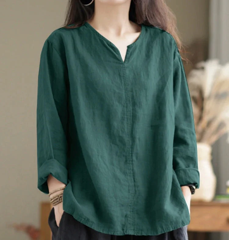 Bucholz® | V-Neck Blouse Made Of Cotton - Image 5