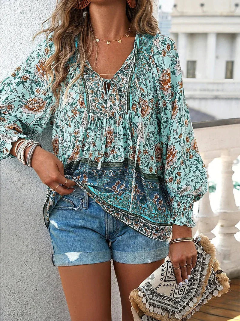 Bucke® | Floral Blouse With Long Sleeves For Women - Image 10