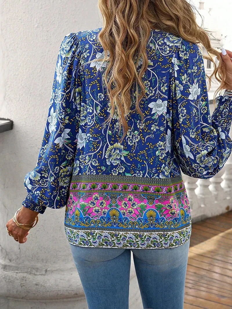 Bucke® | Floral Blouse With Long Sleeves For Women - Image 6
