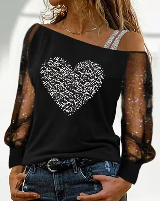 Buckelew® | Winona Glitzer Mesh Top - Image 7