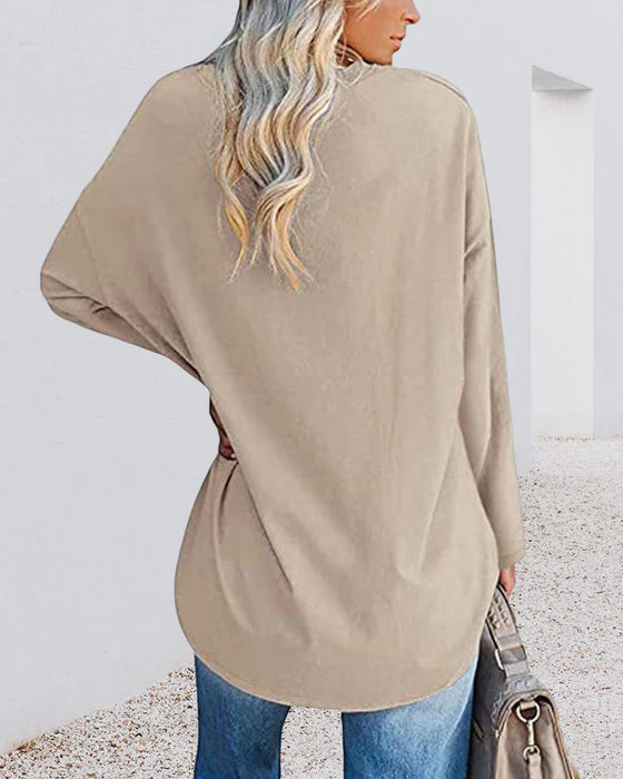 Bucket® | Women'S Blouse With Long Sleeves And V-Neck - Image 3