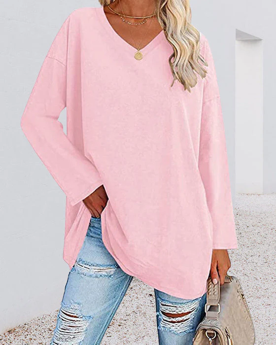 Bucket® | Women'S Blouse With Long Sleeves And V-Neck - Image 4