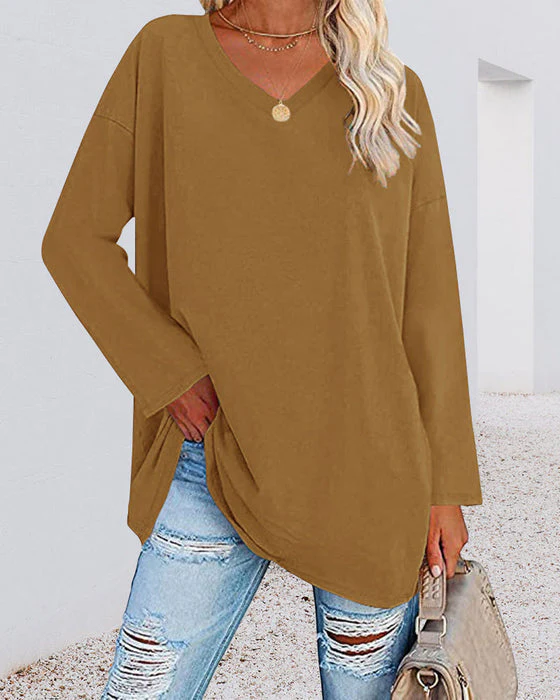Bucket® | Women'S Blouse With Long Sleeves And V-Neck - Image 5